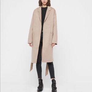 All saints wool oversized ALBIE coat 🧥 💕 beige
